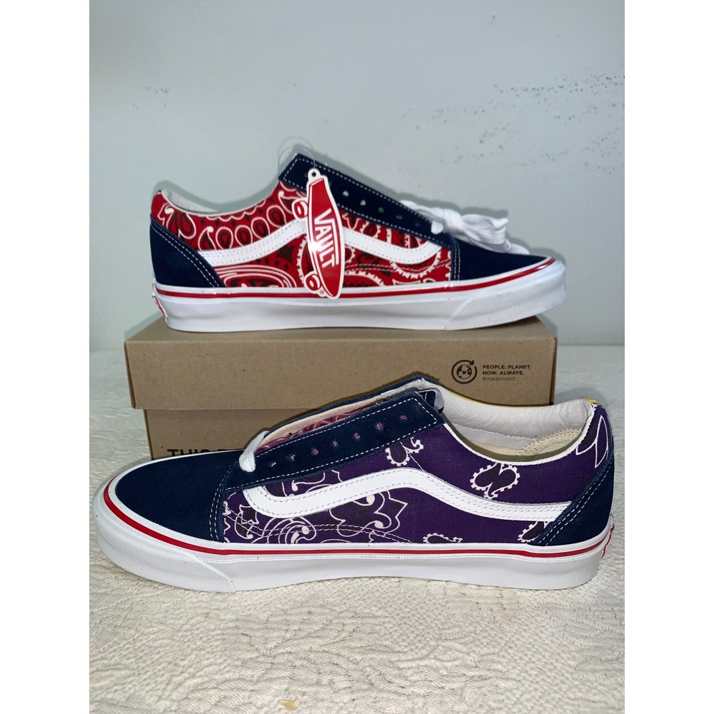 Vans Vault OG Old Skool LX Night Eyes Paisley Bandana Multi Color Mens 10.5